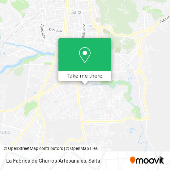 Mapa de La Fabrica de Churros Artesanales
