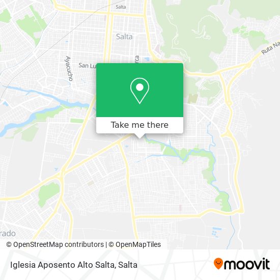 Mapa de Iglesia Aposento Alto Salta