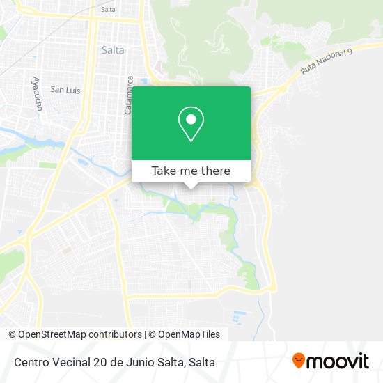 Centro Vecinal 20 de Junio Salta map
