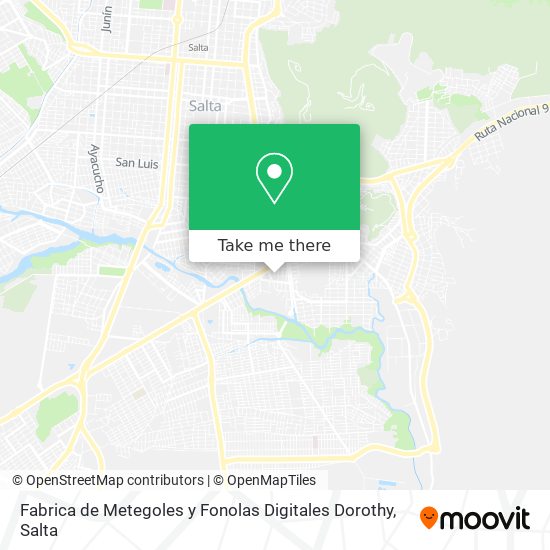 Mapa de Fabrica de Metegoles y Fonolas Digitales Dorothy