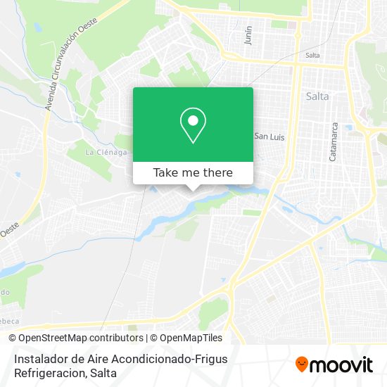 Instalador de Aire Acondicionado-Frigus Refrigeracion map