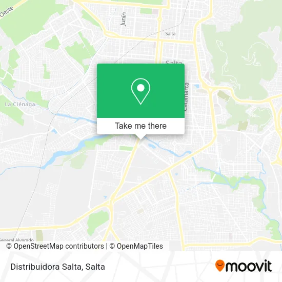 Distribuidora Salta map