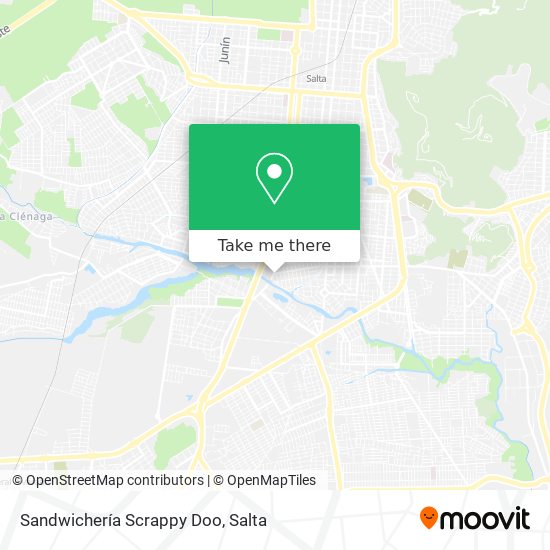 Mapa de Sandwichería Scrappy Doo