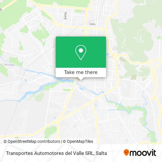 Mapa de Transportes Automotores del Valle SRL