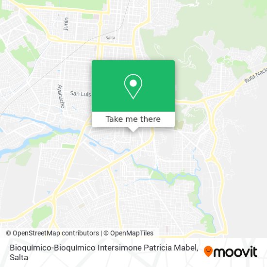 Bioquímico-Bioquímico Intersimone Patricia Mabel map