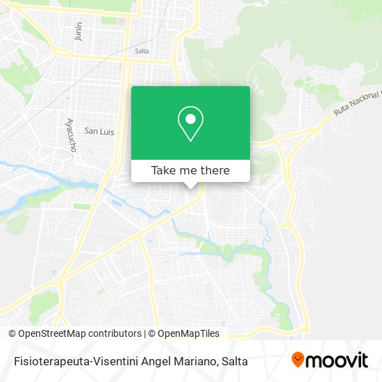 Mapa de Fisioterapeuta-Visentini Angel Mariano