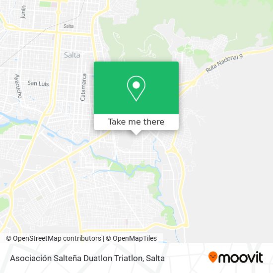 Asociación Salteña Duatlon Triatlon map