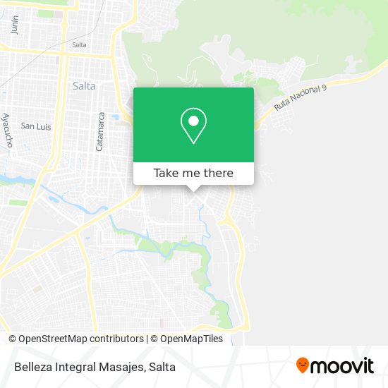 Belleza Integral Masajes map