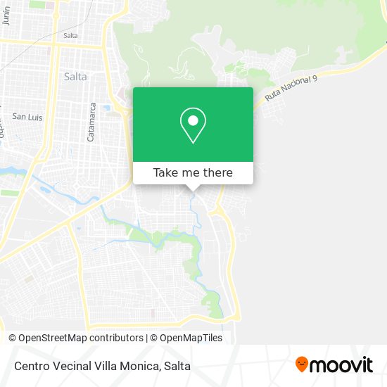 Mapa de Centro Vecinal Villa Monica