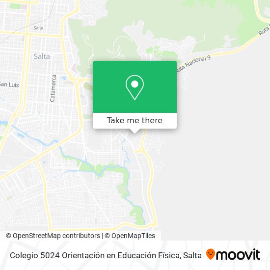 Colegio 5024 Orientación en Educación Física map