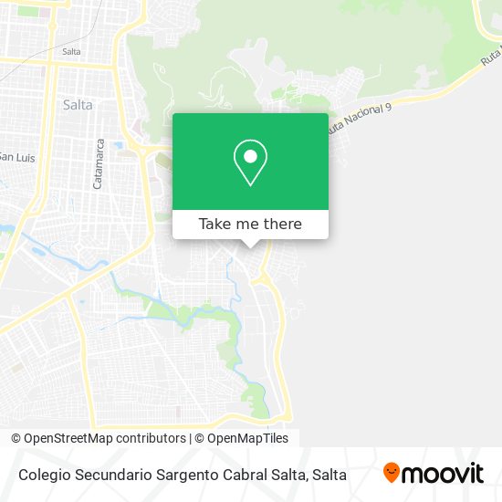 Colegio Secundario Sargento Cabral Salta map