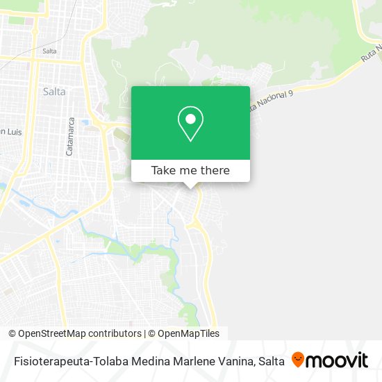 Mapa de Fisioterapeuta-Tolaba Medina Marlene Vanina