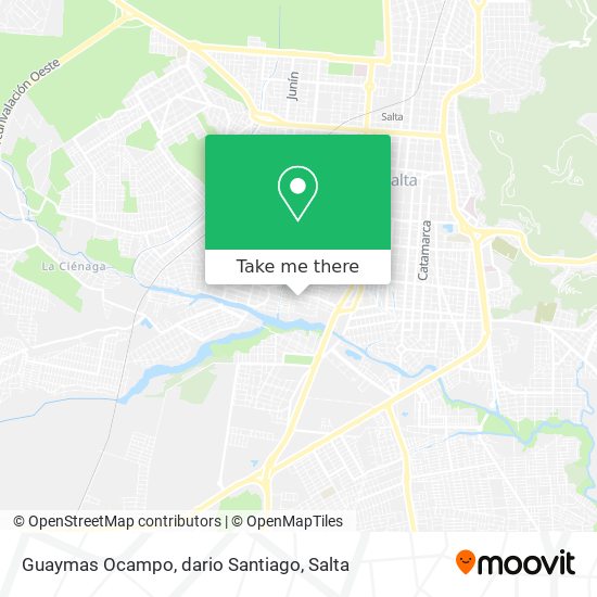 Guaymas Ocampo, dario Santiago map