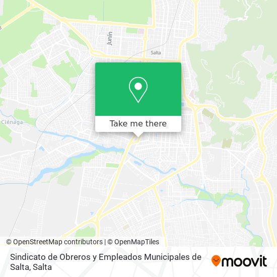 Sindicato de Obreros y Empleados Municipales de Salta map