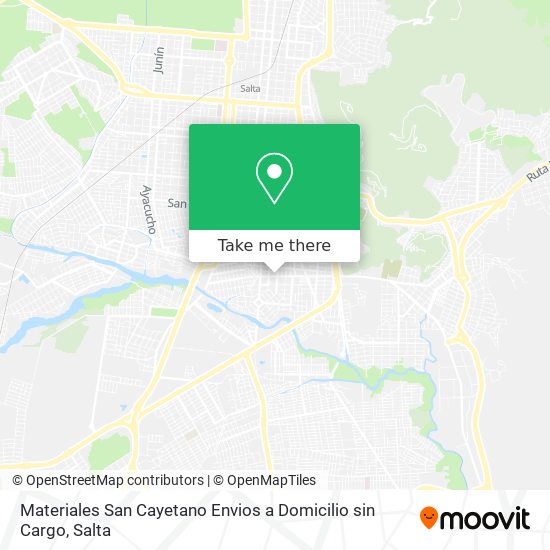 Materiales San Cayetano Envios a Domicilio sin Cargo map