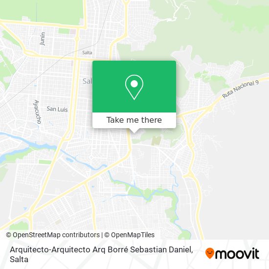 Arquitecto-Arquitecto Arq Borré Sebastian Daniel map