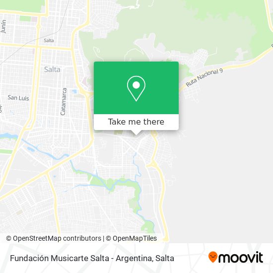 Fundación Musicarte Salta - Argentina map
