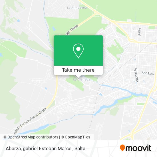 Abarza, gabriel Esteban Marcel map