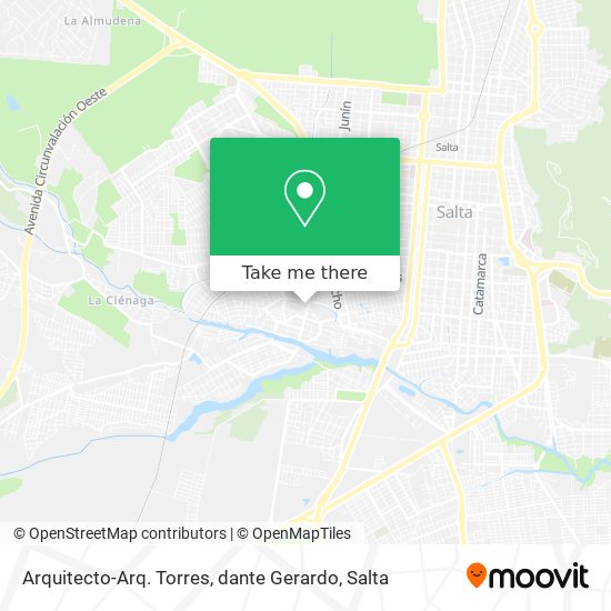 Mapa de Arquitecto-Arq. Torres, dante Gerardo