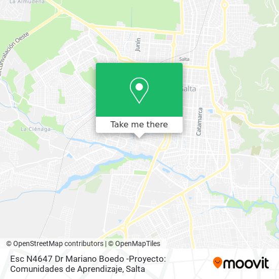 Mapa de Esc N4647 Dr Mariano Boedo -Proyecto: Comunidades de Aprendizaje