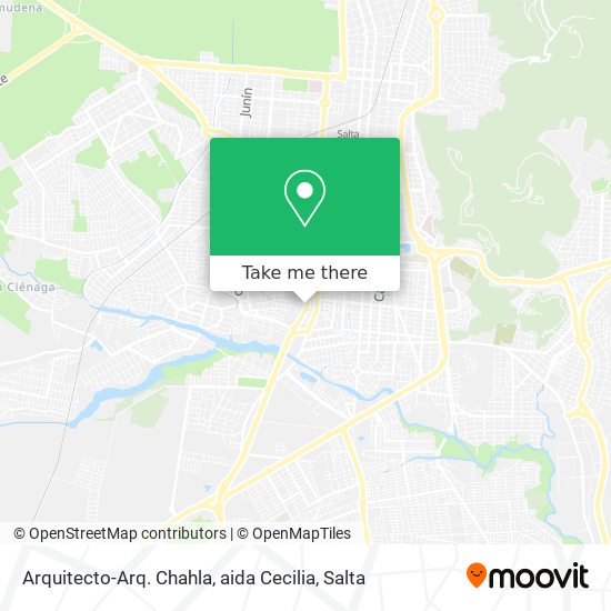 Mapa de Arquitecto-Arq. Chahla, aida Cecilia