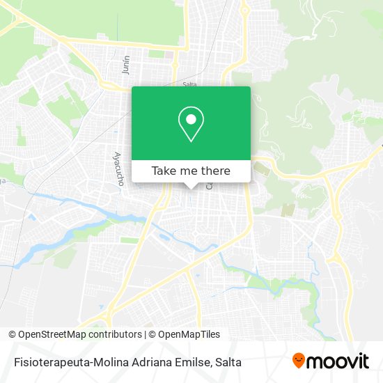 Mapa de Fisioterapeuta-Molina Adriana Emilse