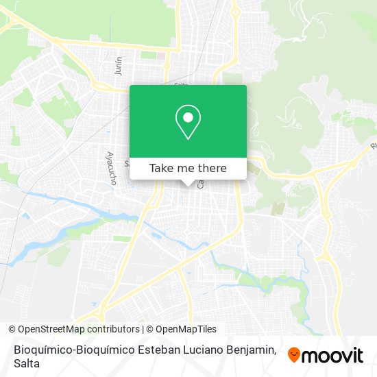 Bioquímico-Bioquímico Esteban Luciano Benjamin map