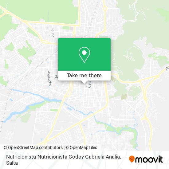 Mapa de Nutricionista-Nutricionista Godoy Gabriela Analia