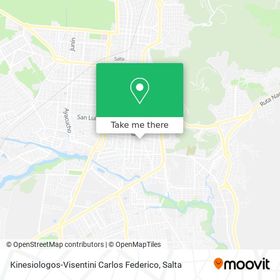 Kinesiologos-Visentini Carlos Federico map
