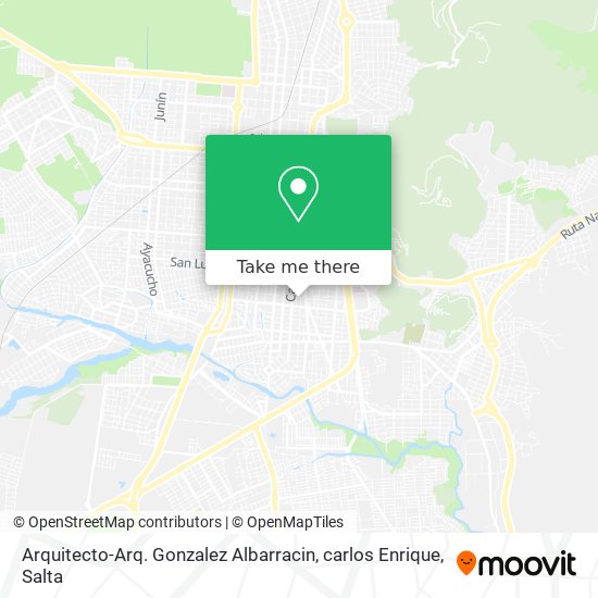 Arquitecto-Arq. Gonzalez Albarracin, carlos Enrique map