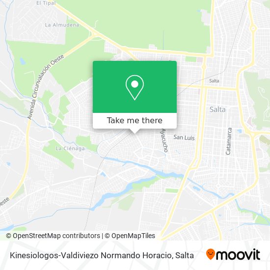 Mapa de Kinesiologos-Valdiviezo Normando Horacio