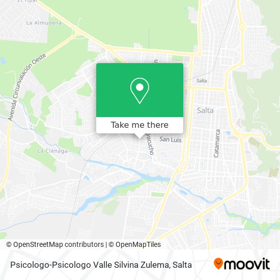 Mapa de Psicologo-Psicologo Valle Silvina Zulema