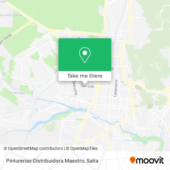 Pinturerias-Distribuidora Maestro map