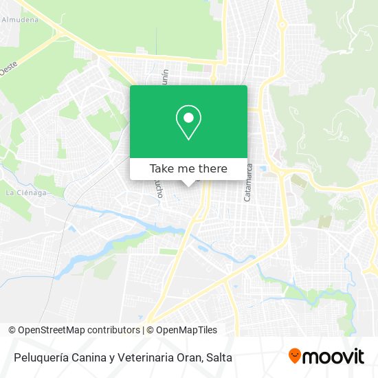 Peluquería Canina y Veterinaria Oran map