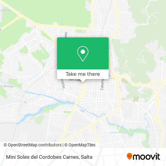 Mapa de Mini Soles del Cordobes Carnes