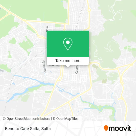 Bendito Cafe Salta map