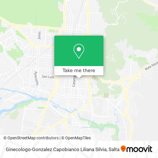 Ginecologo-Gonzalez Capobianco Liliana Silvia map