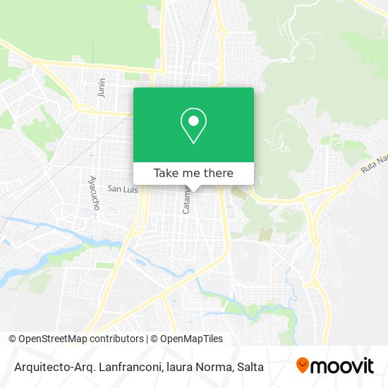 Mapa de Arquitecto-Arq. Lanfranconi, laura Norma