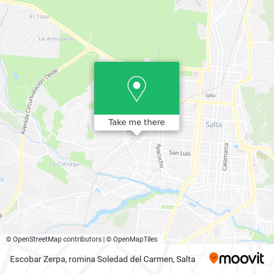 Escobar Zerpa, romina Soledad del Carmen map