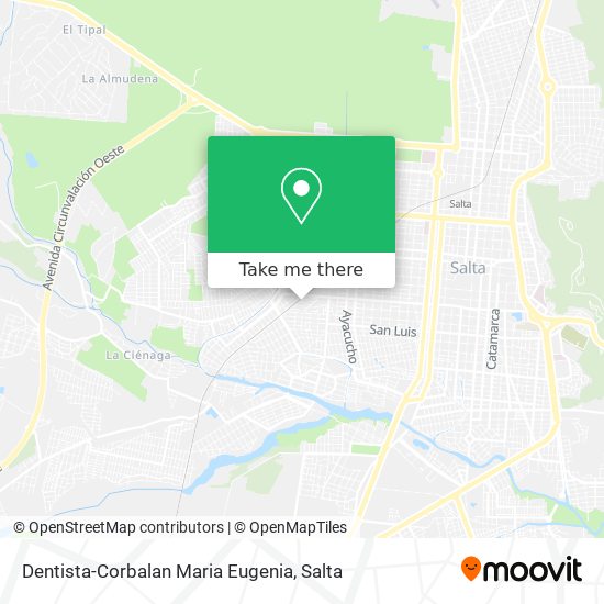 Mapa de Dentista-Corbalan Maria Eugenia