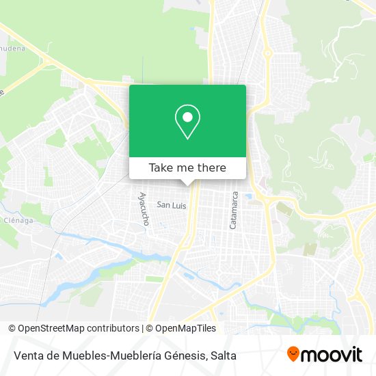 Mapa de Venta de Muebles-Mueblería Génesis