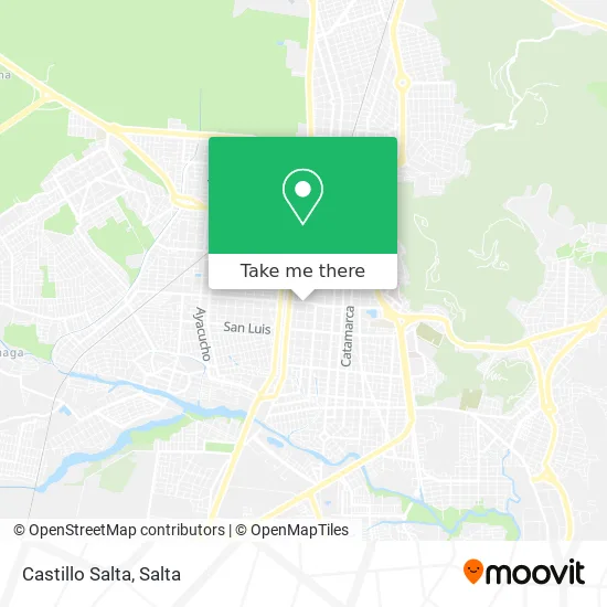 Castillo Salta map