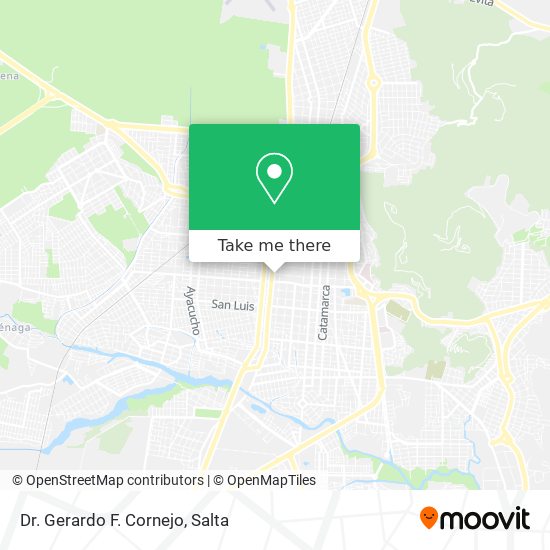 Mapa de Dr. Gerardo F. Cornejo