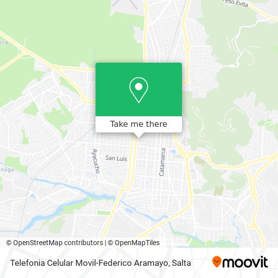 Telefonia Celular Movil-Federico Aramayo map