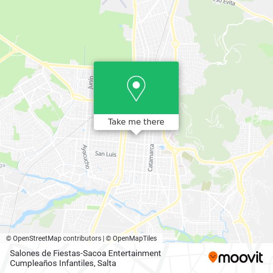 Salones de Fiestas-Sacoa Entertainment Cumpleaños Infantiles map