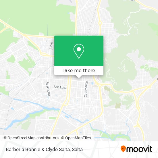 Barbería Bonnie & Clyde Salta map