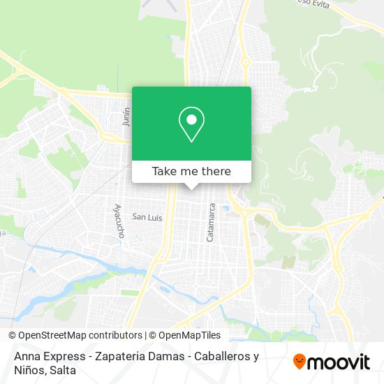 Anna Express - Zapateria Damas - Caballeros y Niños map