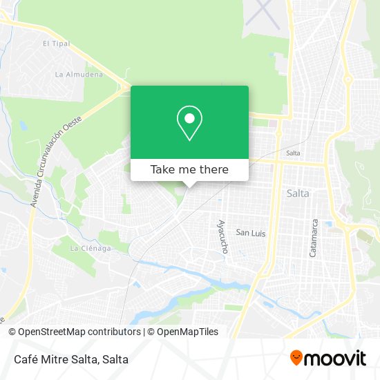 Mapa de Café Mitre Salta