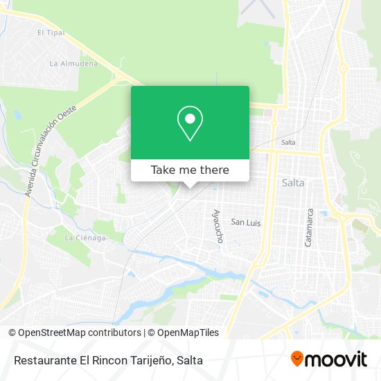 Restaurante El Rincon Tarijeño map