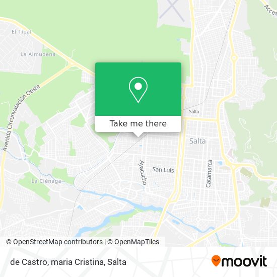 de Castro, maria Cristina map